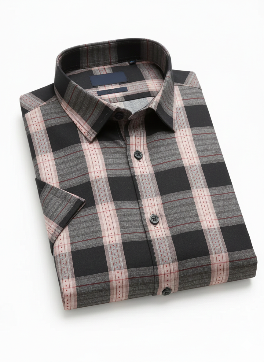 Men's Casual Printed Half Sleeve Shirt - Multicolor | HSS-16