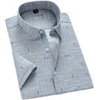 Men's Casual Printed Half Sleeve Shirt - Multicolor | HSS-49