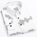 Men's Casual Printed Full Sleeve Shirt - Multicolor | FSS-4