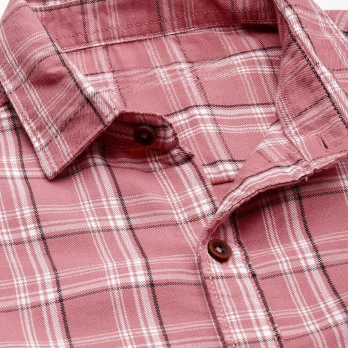Premium Cotton Pink and White Checked Shirt – Casual & Office Wear |CS-06