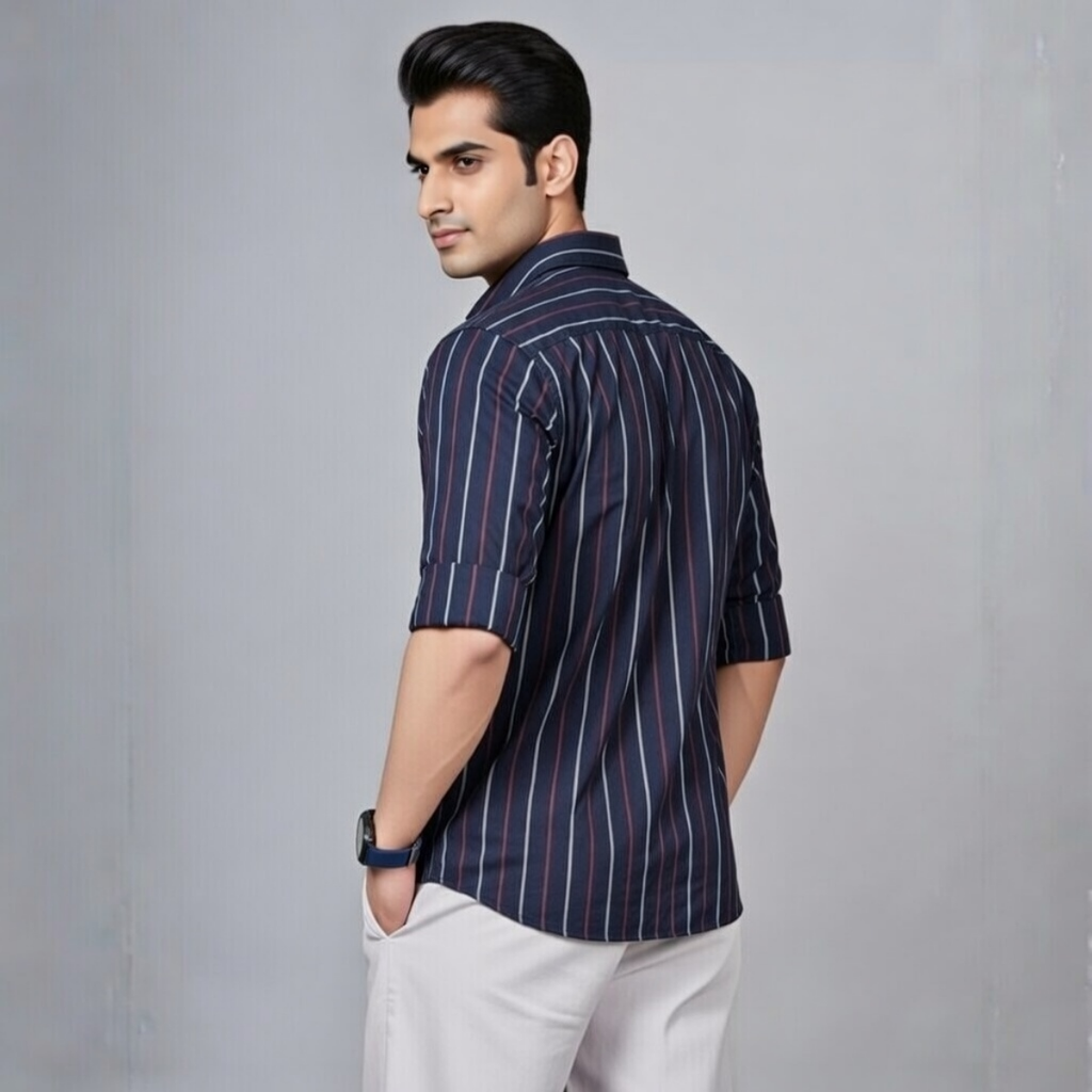 Men's Striped Shirt (MSS-13)
