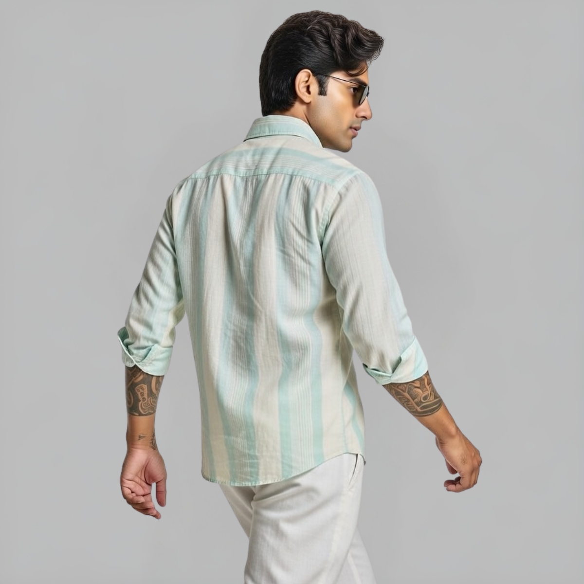 Men's Striped Shirt (MSS-14)
