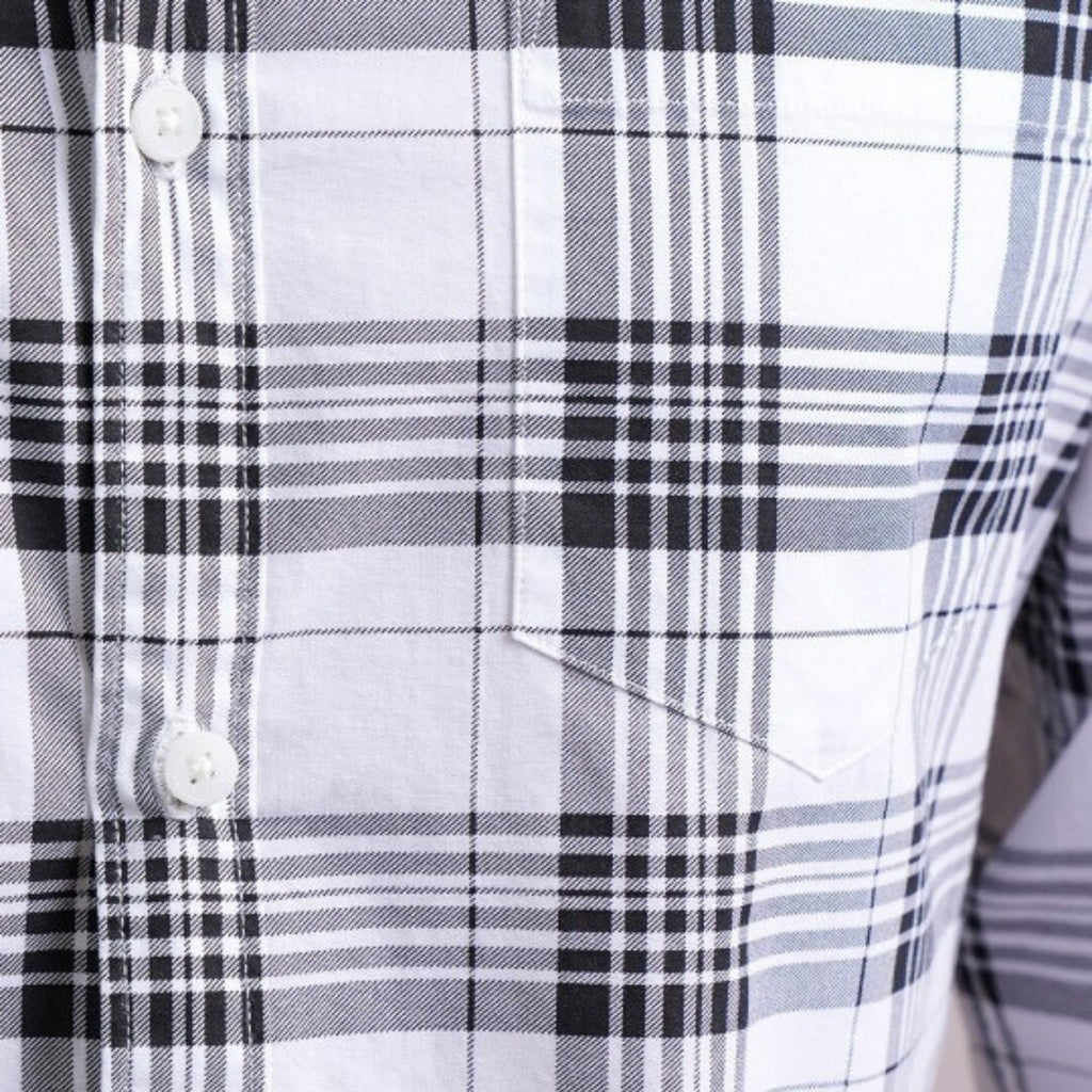 Premium Cotton Black and White Checked Shirt – Casual & Office Wear|CS-09