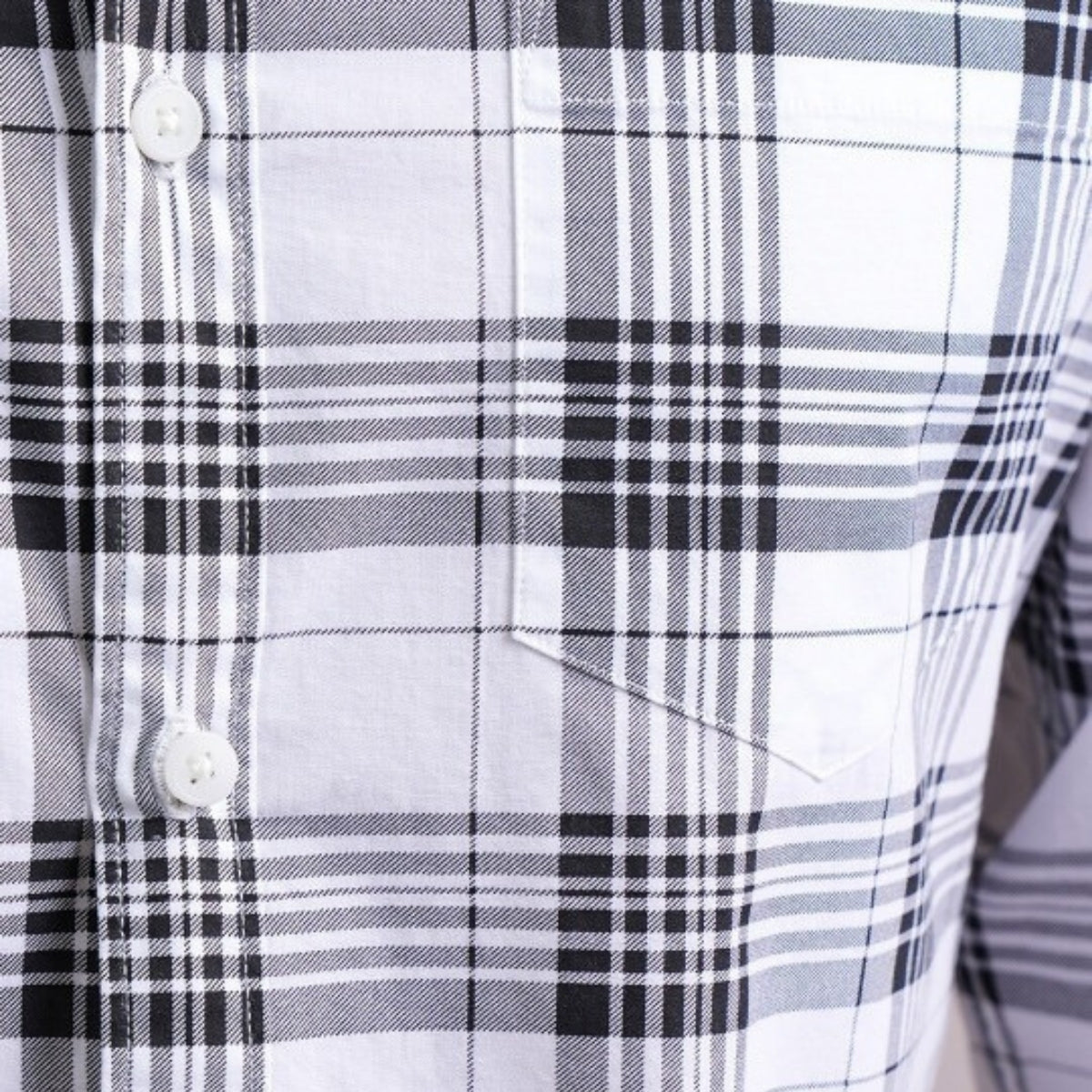 Premium Cotton Black and White Checked Shirt – Casual & Office Wear|CS-09
