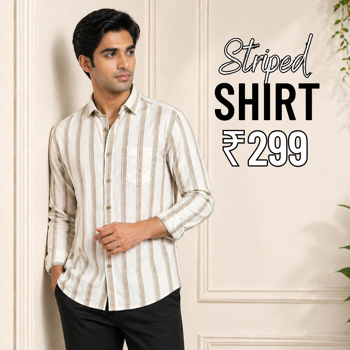 Men's Striped Shirt (MSS-12)