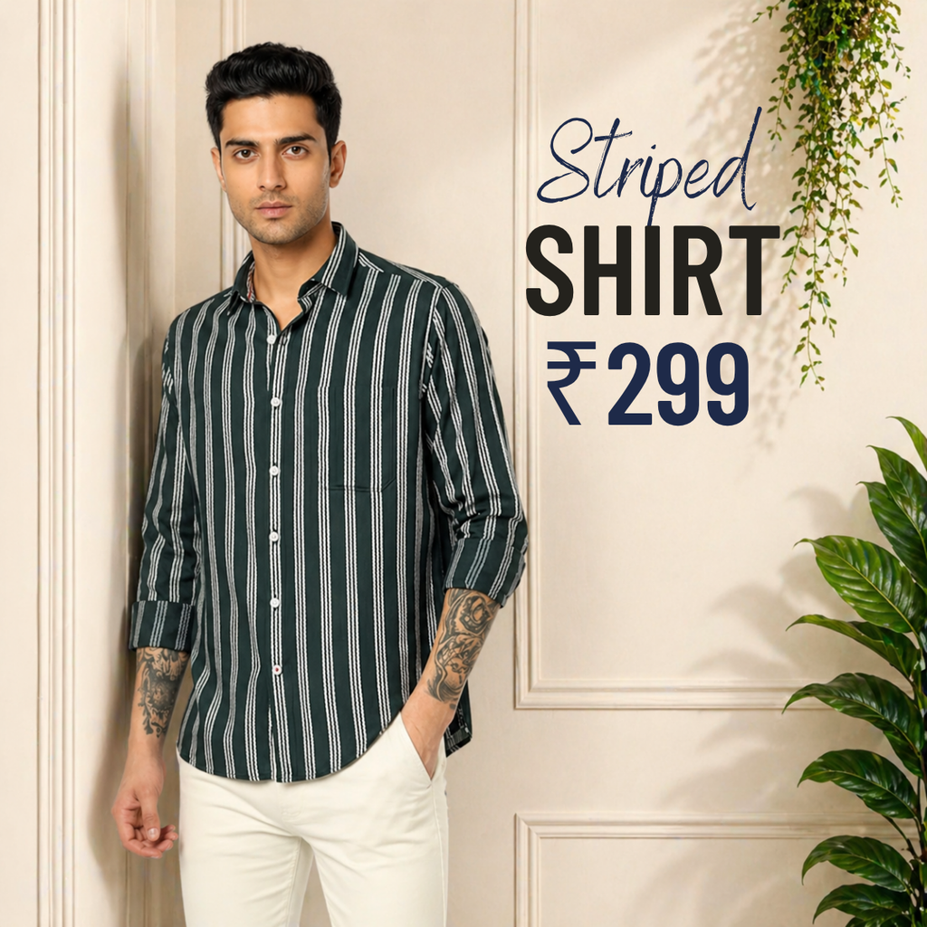 Men's Striped Shirt (MSS-16)