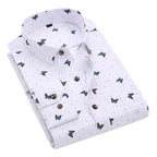 Men's Casual Printed Full Sleeve Shirt - Multicolor | FSS-61