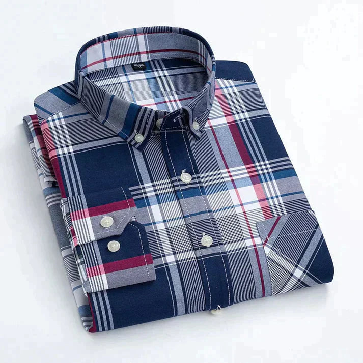 Men's Casual Printed Full Sleeve Shirt - Multicolor | FSS-17