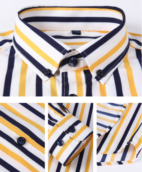 Men's Casual Printed Full Sleeve Shirt - Multicolor | FSS-23