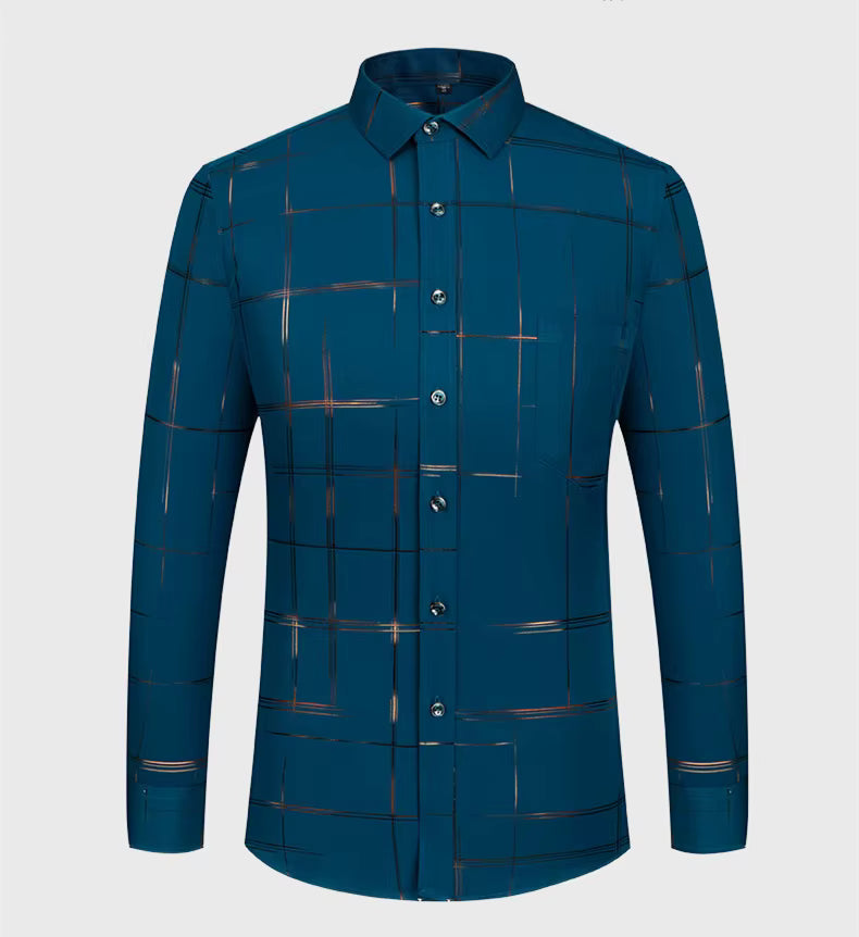 Men's Casual Printed Full Sleeve Shirt - Multicolor | FSS-24