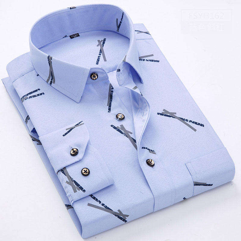 Men's Casual Printed Full Sleeve Shirt - Multicolor | FSS-64